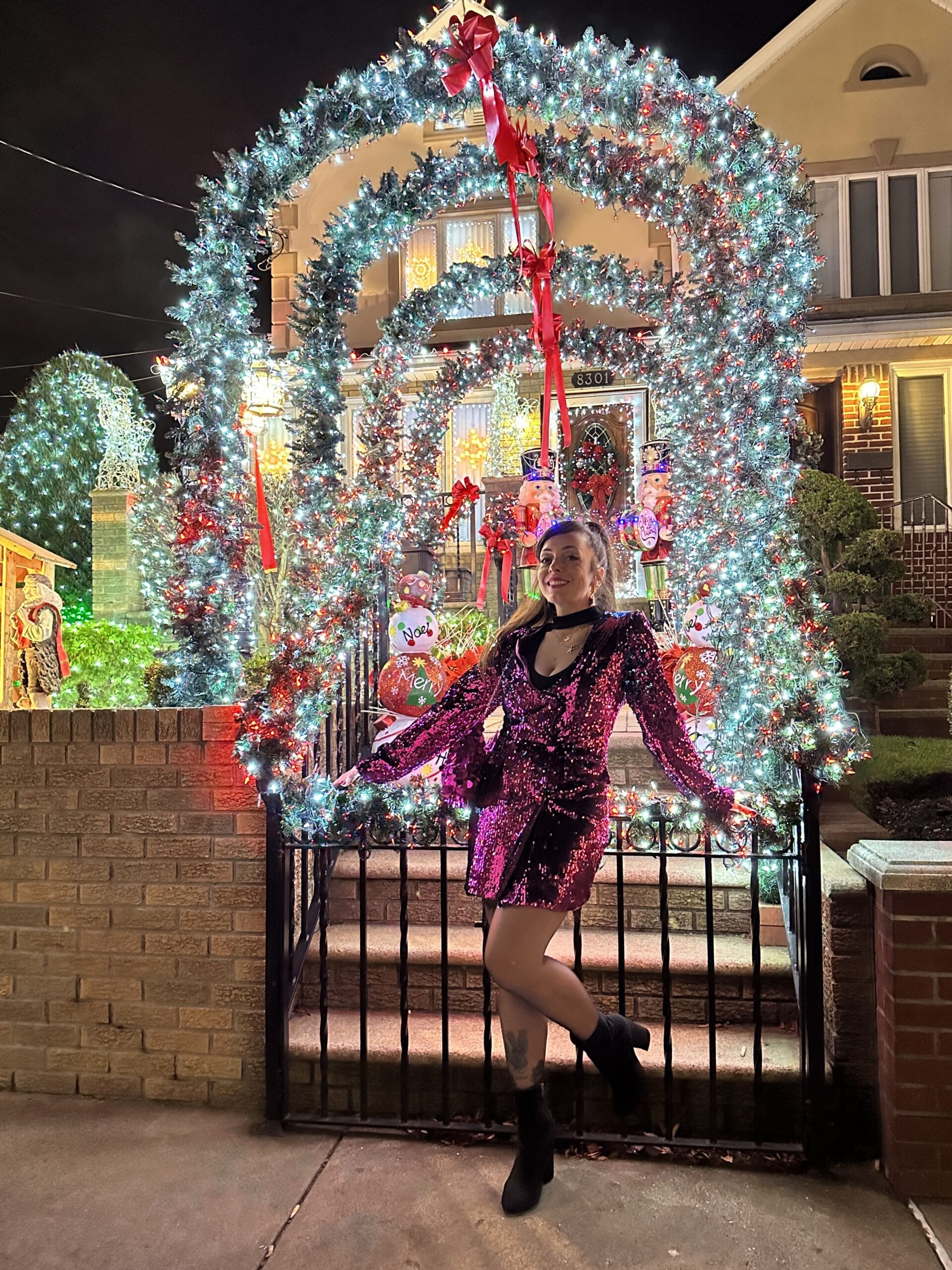 Luci di Natale a Brooklyn Dyker Heights